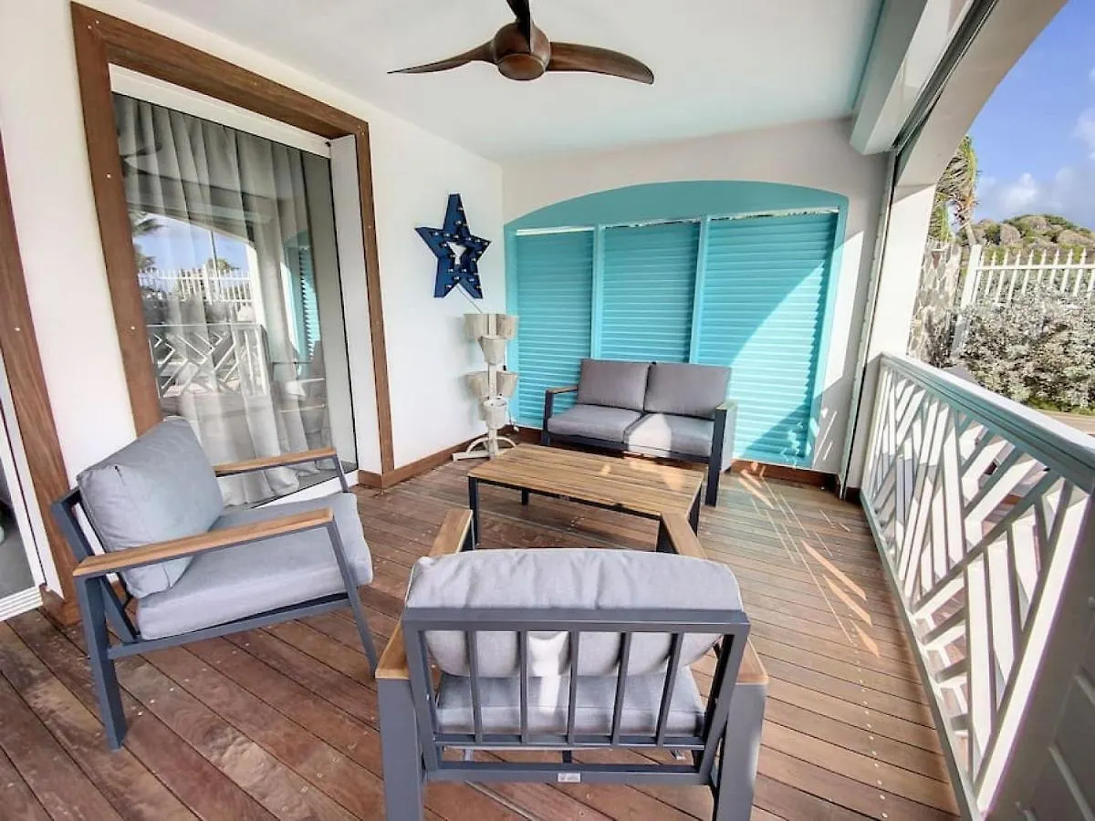 Princess Blue, 3Bdr, Beach Front Deluxe, Orient Bay, Pool, Wifi 100 Mps Holiday home